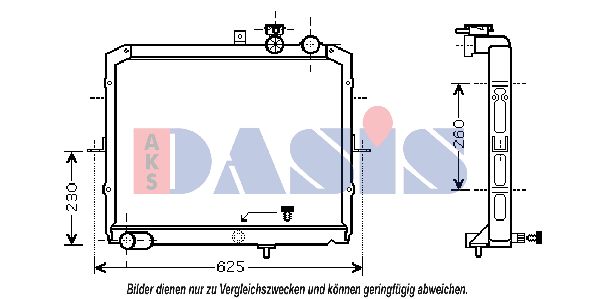 AKS DASIS radiatorius, variklio aušinimas 510047N
